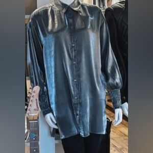 Kaffe Silver Oversized Shirt